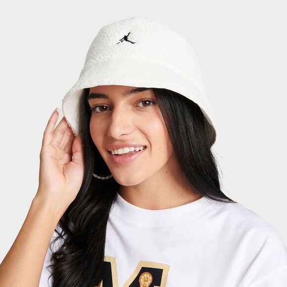 Jordan Apex Winter Bucket Hat White Unisex‎ Large NEW - Picture 1 of 9